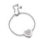 Heart charm bracelet Style 1 nz
