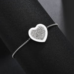 Heart charm bracelet Style 1 nz