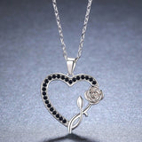 Heart Flower Necklace nz