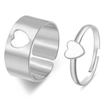Heart friendship ring Silver nz