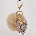 Heart keyring for women Khaki nz