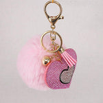 Heart keyring for women Pink nz