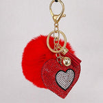 Heart keyring for women Red nz