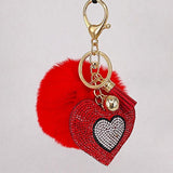 Heart keyring for women Red nz
