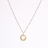 Heart necklace stainless steel Gold nz