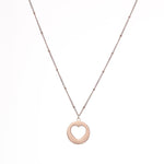 Heart necklace stainless steel Rose gold nz