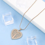 Heart necklace with tree of life nz