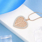 Heart necklace with tree of life nz