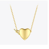Heart pendant Gold nz