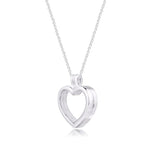 Heart pendant in silver nz