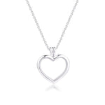 Heart pendant in silver nz