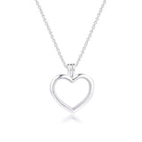 Heart pendant in silver nz