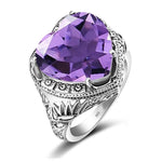 Heart Shaped Amethyst Ring nz