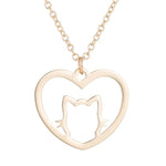 Heart shaped cat collar Gold nz