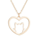Heart shaped cat collar Gold nz