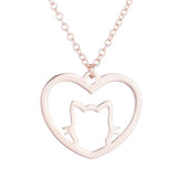 Heart shaped cat collar Rose gold nz