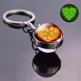 Heart shaped LED keyring 3 nz