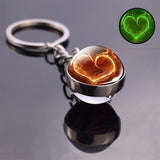 Heart shaped LED keyring 4 nz