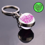 Heart shaped LED keyring 6 nz