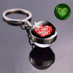 Heart shaped LED keyring 8 nz