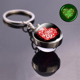 Heart shaped LED keyring 8 nz