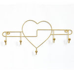 Heart Wall Key Holder Gold 2 nz