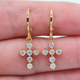 High quality cross earrings White nz