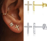 High Quality Gold cross earrings nz