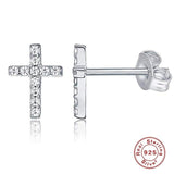 High Quality Gold cross earrings Silver nz