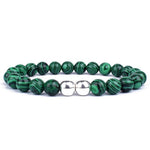 High quality Malachite bracelet Green / 4mm / 17 cm nz