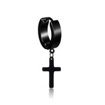 High quality Men’s cross earring Black nz