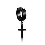 High quality Men’s cross earring Black nz