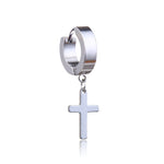 High quality Men’s cross earring Silver nz