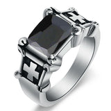High quality religious cross ring 54 mm / Black nz