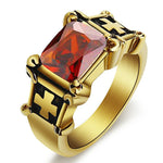 High quality religious cross ring 54 mm / Or Rouge nz
