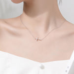 Horizontal cross necklace nz