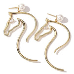 Horse Head Drop Earrings nz