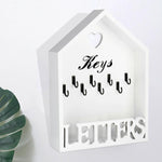 House shaped Wall key holder White nz