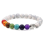 Howlite 7 Chakra Bracelet nz