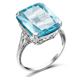 Hydrothermal Aquamarine Ring nz