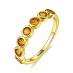 Hydrothermal Citrine Ring nz