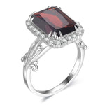 Hydrothermal Garnet Ring nz