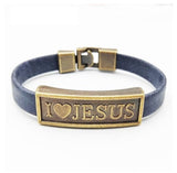 I Love Jesus Bracelet Blue nz