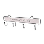 ’I Love My Home’ Wall key holder White nz
