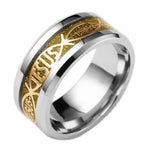 Ichthys Jesus Ring 54 mm / Gold nz