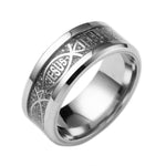 Ichthys Jesus Ring 54 mm / Silver nz