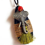 Indian elephant necklace Green nz