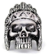 Indian skull ring 59 mm nz