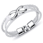 Infinity braided leather bracelet nz