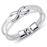 Infinity braided leather bracelet nz